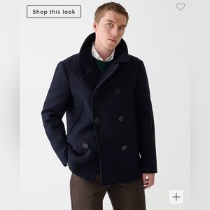 Jcrew Bayswater 100% Wool Dock Peacoat. Size XS